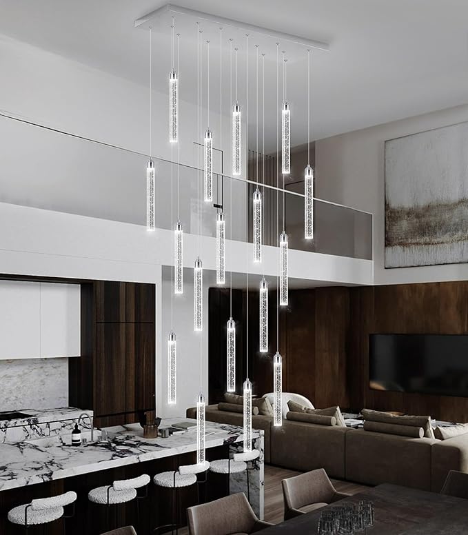 Rectangular Chandeliers 17-Lights Long Light - Image 7