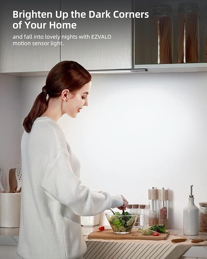EZVALO 48 LED Under Cabinet Lighting, Motion Sensor Closet Light - Image 2