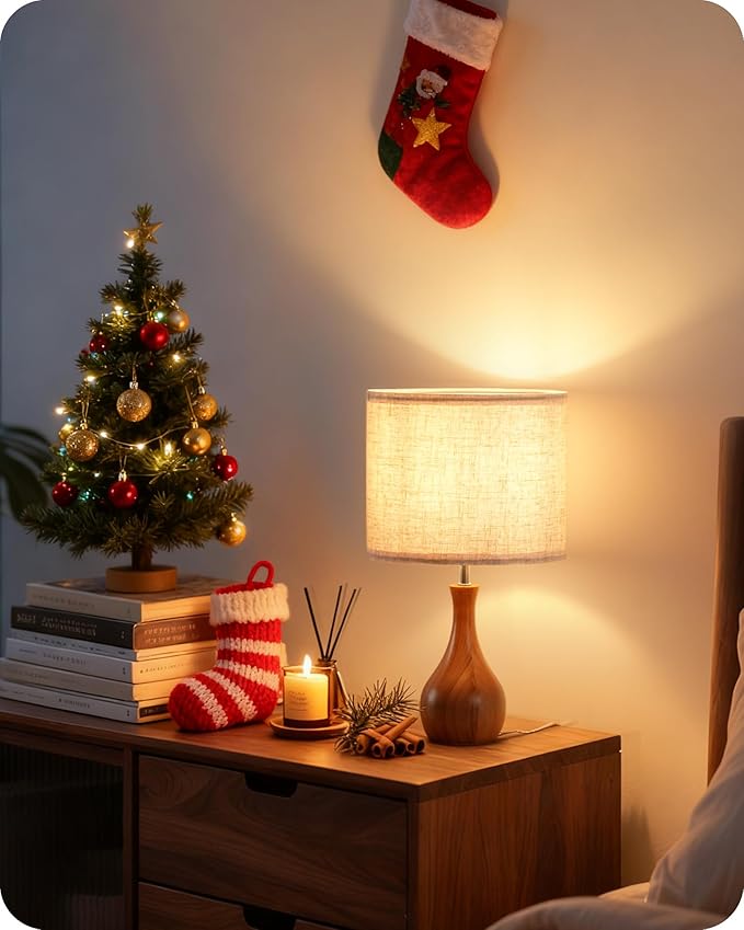 Small Table Lamp, 14.2" Cute Little Desk Lamp - Image 2