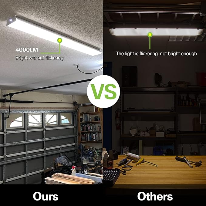 hykolity 4FT LED Wraparound Light, 4 Foot LED Wrap Light Fixture, Flush Mount - Image 5