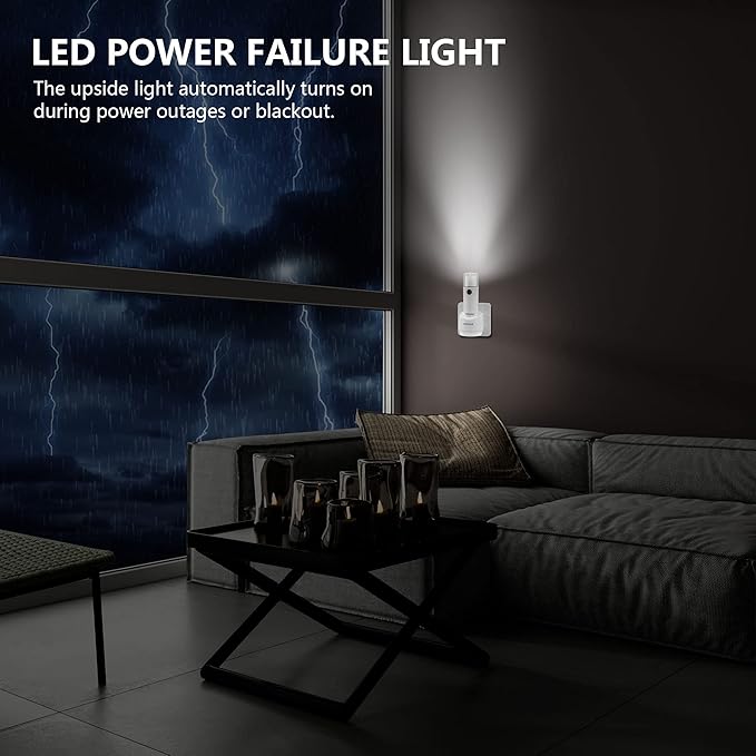 Emergency LED Flashlight, Power Failure Light, Plug-in Flashlight - Image 2