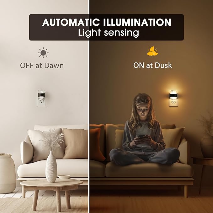 Night Light, Night Lights Plug into Wall, LED Clear Night Light - Image 3