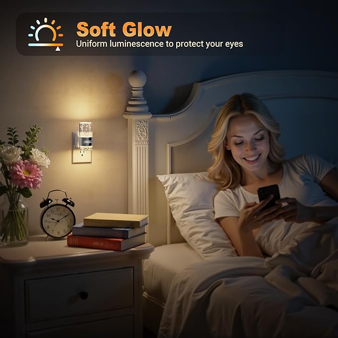 JandCase Motion Sensor Night Light, Dimmable Night Lights Plug Into Wall - Image 7