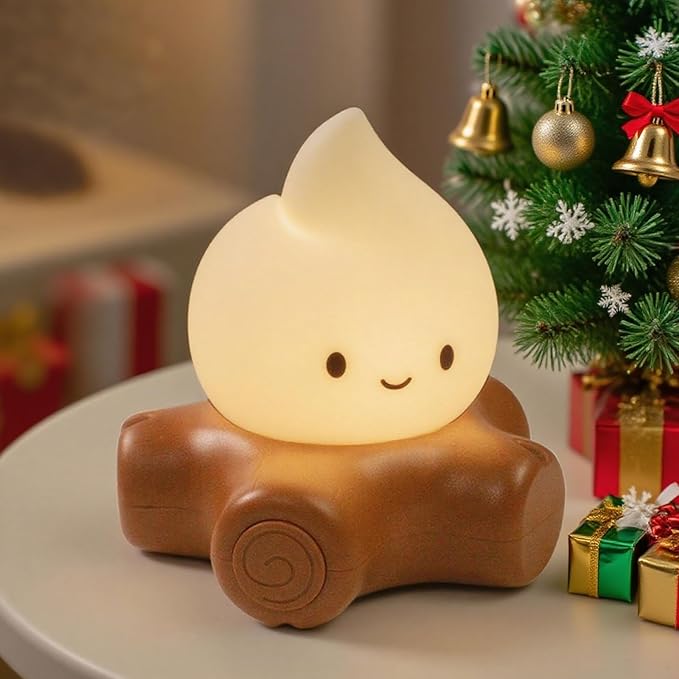 Cute Fake Campfire Lamp, Rechargeable Night Light by HPYDIY