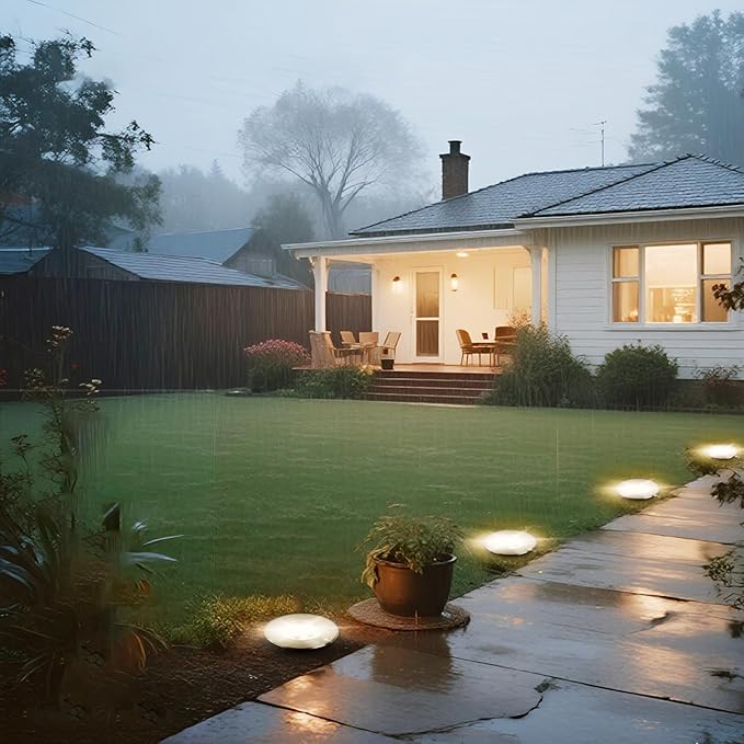 18W Outdoor In Ground Lights, Diameter 8 inches, Wired Landscape Lighting - Image 7