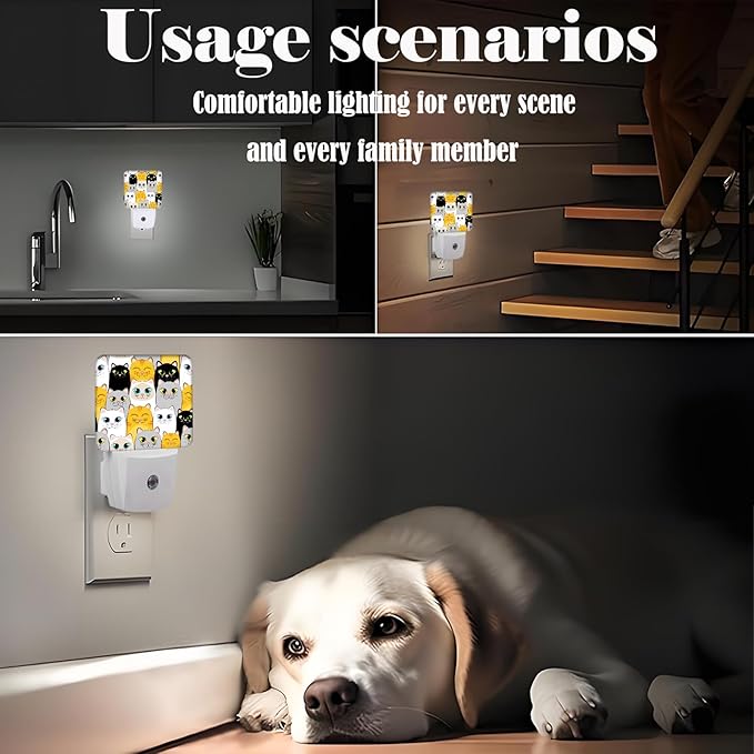 Cats Night Light, Plug Into Wall Decor - Image 6