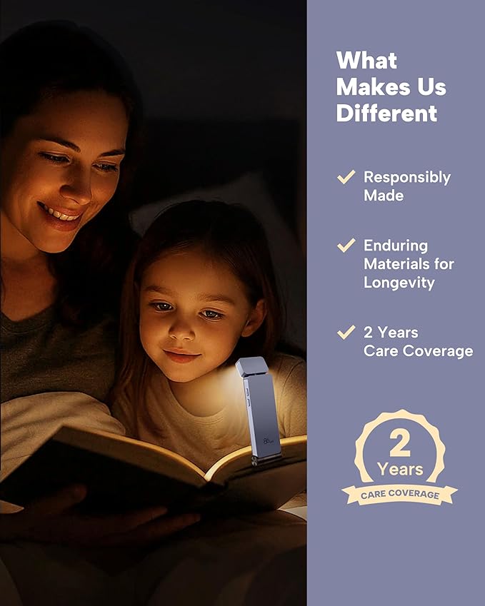 86lux Book Light, Rechargeable Clip-On LED Reading Light - Image 7