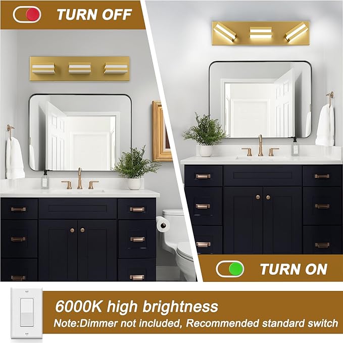 IZORRO LED Modern Bathroom Lights Fixtures, Vanity Lights - Image 5