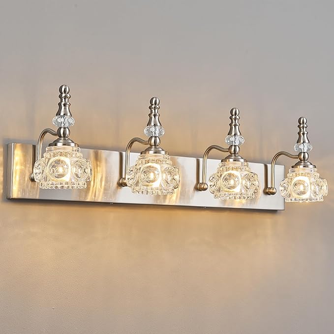 Modern Glass Crystal Vanity Light - Image 8