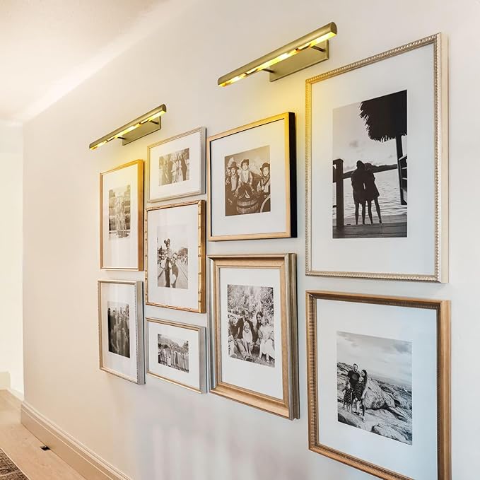 Brass Picture Lights 24in Brush Gold Picture Lights - Image 7