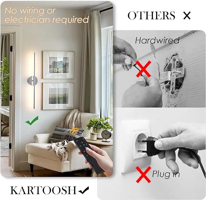 Removable Battery Operated Wall Sconces - Image 2