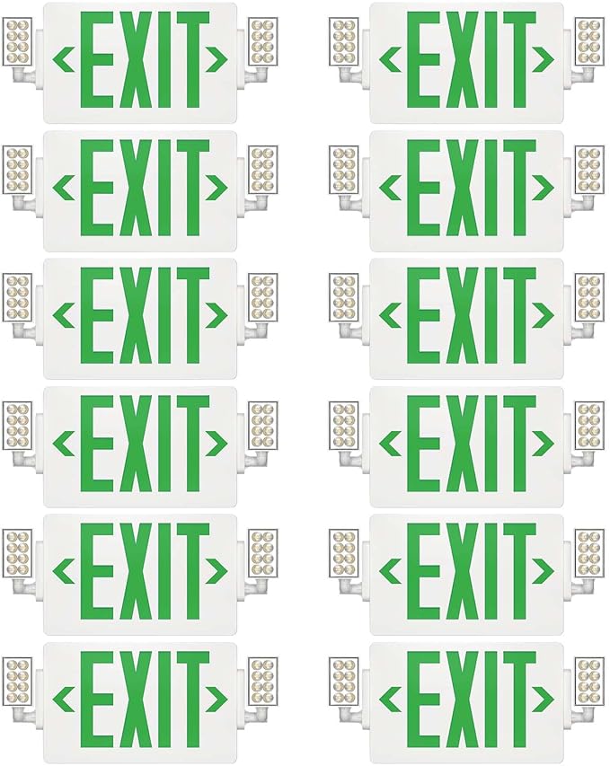Spectsun 12 Packs Exit Signs by SpectsunLighting