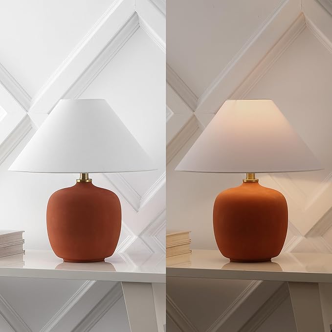 JONATHAN Y JYL5600C-SET2 Delphi 18.25" Minimalist Scandinavian Resin/Iron LED - Image 6