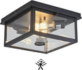 Adjustable Motion Sensor Ceiling Light Fixture Outdoor Modern Design of Squares by TarentlightOutdoorLighting