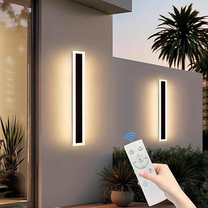 Upgrade Widened 2 Pack Modern Outdoor Wall Light Fixtures, 39.3inch Dimmable - Image 7
