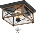 Outdoor Ceiling Light with Motion Sensor, Flush Mount Porch Ceiling Lights by GOEBLESON