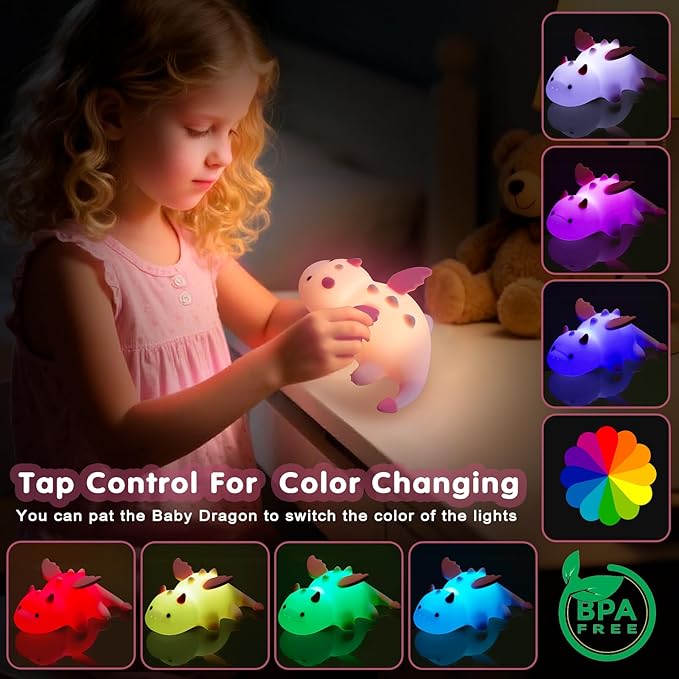 Cute Baby Dragon Kids Night Light - Image 2