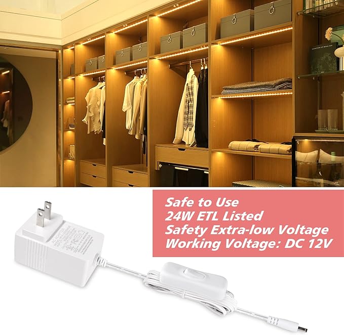 WOBANE LED Shelf Light, LED Closet Light Kit, Designed - Image 4