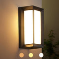 Porch Lights Outdoor Light Fixture, 12W Black Exterior Light Fixtures Wall Mount by iYogaled
