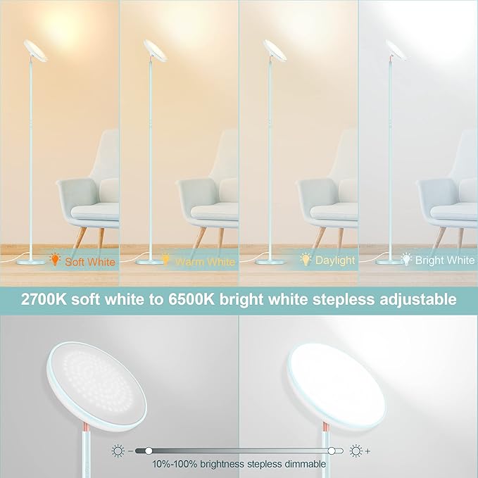 Bright Floor Lamp for Living Room, 42W LED Room Lights - Image 5