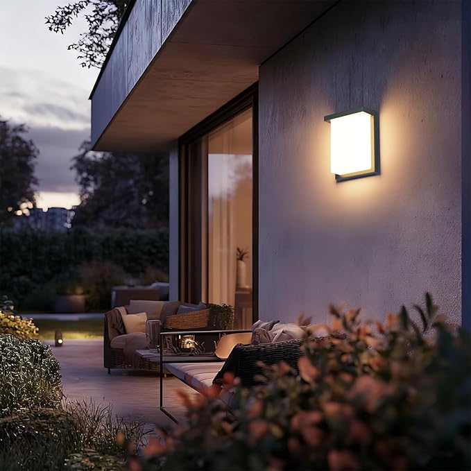 Tipace 2 Pack Modern Outdoor Led Wall Light, 30W 3000K 1200Lumen Porch & Patio - Image 7
