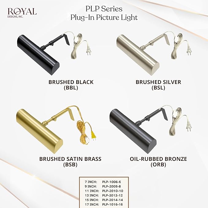 Royal Designs, Inc. Plug-in Picture Light, Gallery Lighting, 12 ft Cord - Image 5