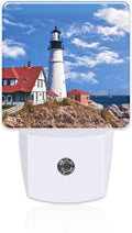 Beautiful White Lighthouse Night Light Plug into Wall, Ocean Seaside Lighthouse by sndheke