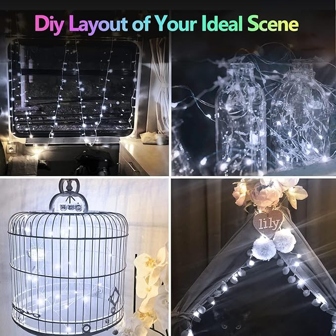 6 Pack Christmas Fairy Lights Battery Operated - Image 7