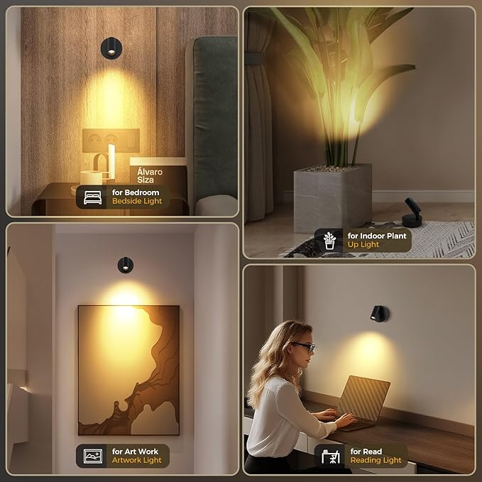 JOOSENLUX Spot Lights Indoor 3-Pack Wireless Rechargeable LED Rechargeable - Image 7