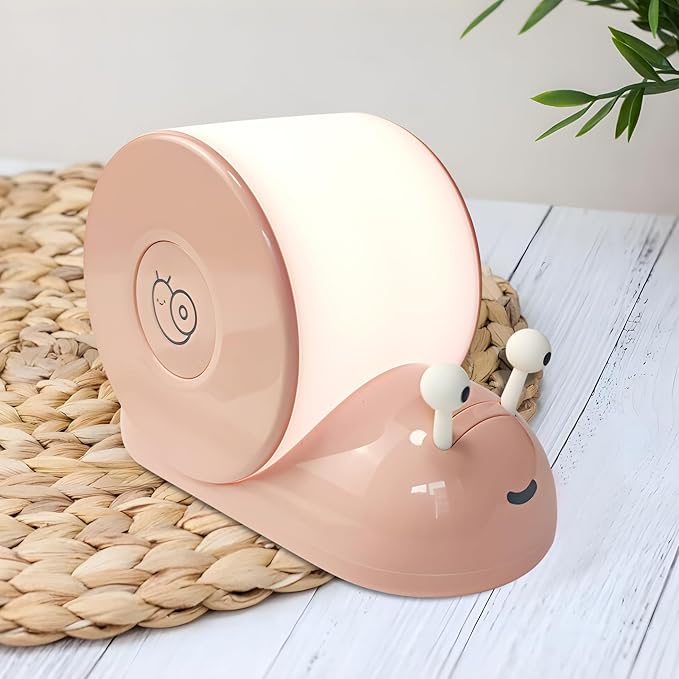 Cute Snail Night Light | Magnetic Base Dimmable Bedside Lamp | 800mAh - Image 6