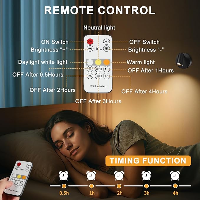 Kimjo Wireless LED Spotlight, Spot Lights Indoor, Uplighting Indoor - Image 8