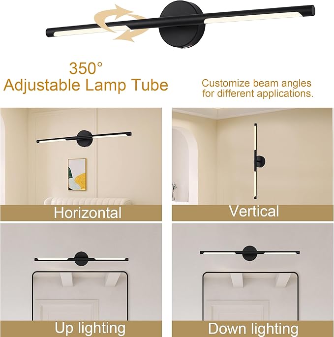 BONLICHT 36 Inch Flush Mount Modern Vanity Lighting Fixture - Image 3