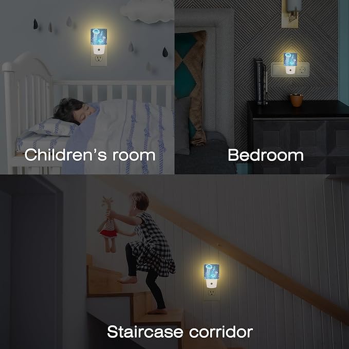 Magic Glowing Jellyfish and Seahorse Night Light Plug into Wall, Beautiful - Image 7