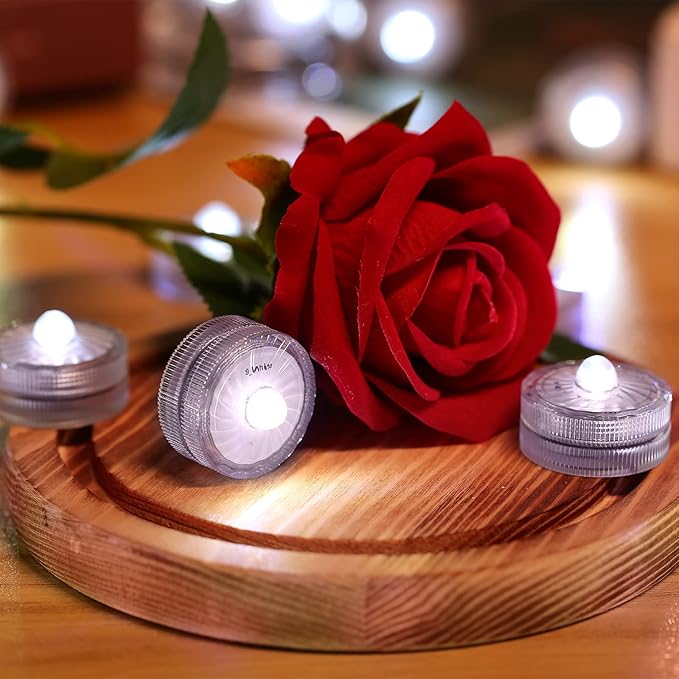 HL Submersible LED Light, 100 Hours Waterproof Flameless Led Lights Battery - Image 4