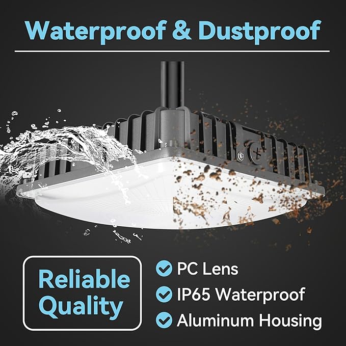 100W LED Canopy Light 4Pack, 5000K Daylight LED Canopy Lights Outdoor, IP65 - Image 4