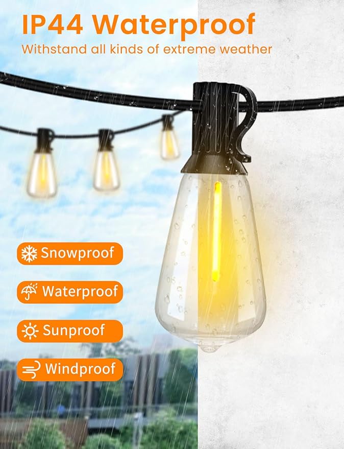 100FT Outdoor String Lights - Image 5