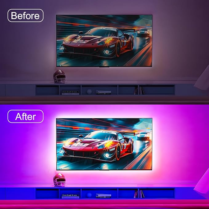Nexillumi LED Lights for TV, 13.2ft TV LED Backlight for 32-65 Inch, RGB LED - Image 2