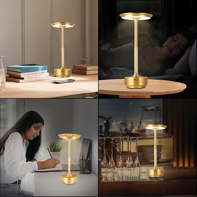 Rechargeable Cordless LED Table Lamps Touch Sensor Light, 3-Levels Portable - Image 5