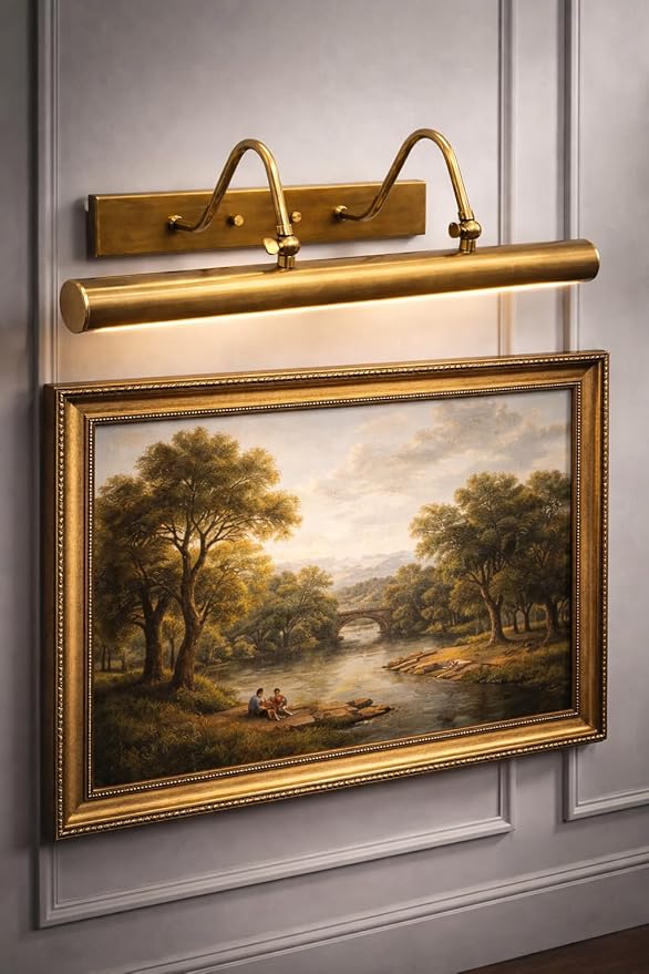 Luminaire Raw Brass Modern Painting Light - Image 7