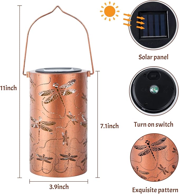 Dragonfly Solar Lanterns Outdoor Waterproof, Birthday Gifts - Image 5