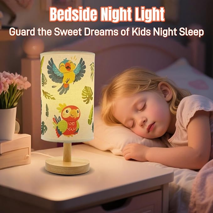 Kids Desk Lamp for Bedroom Bedside, Gift for Boy-3 Color Modes Nightstand Night - Image 5