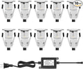 0.7" Tiny LED Deck Lights, Waterproof IP7 Low Voltage Stair Lights Landscape by QACALEDOutdoorRecessedDeckLightingKits