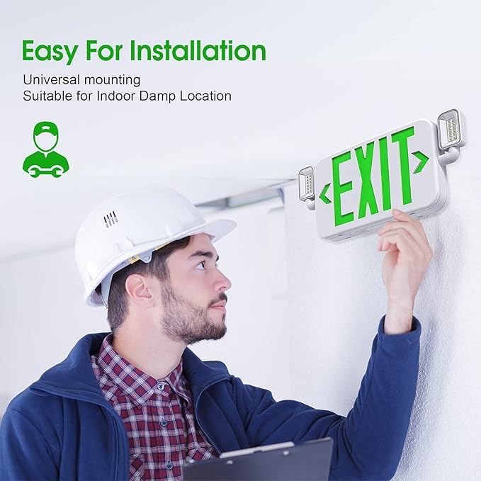 Led Combo Emergency Exit Sign Light - Image 6
