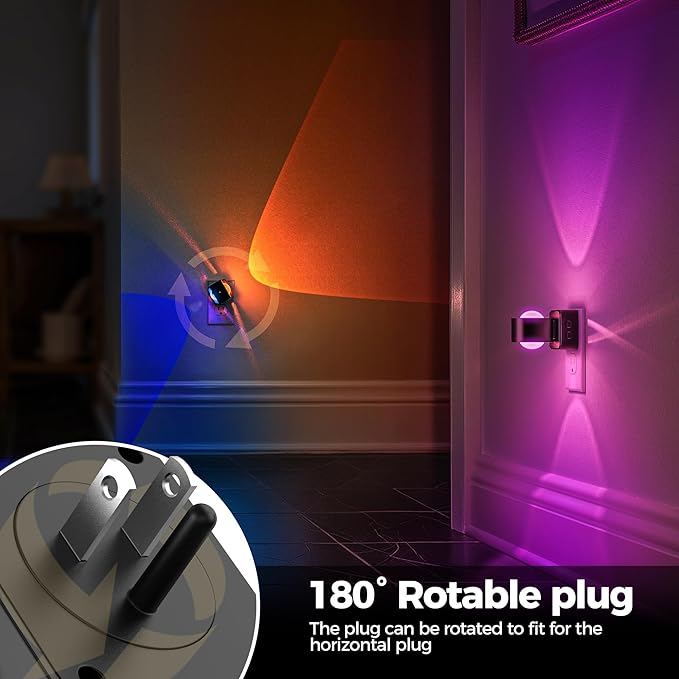 Briignite Night Light Projector, RGB Color Changing Night Light - Image 4