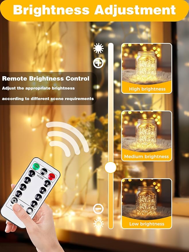 6 Pack 60LED Christmas Battery Operated Fairy Lights - Image 6