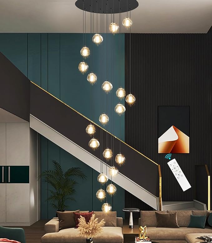 LED Glam Chandelier 138 inches Long Light Luxury Crystal Ceiling Chandeliers - Image 3