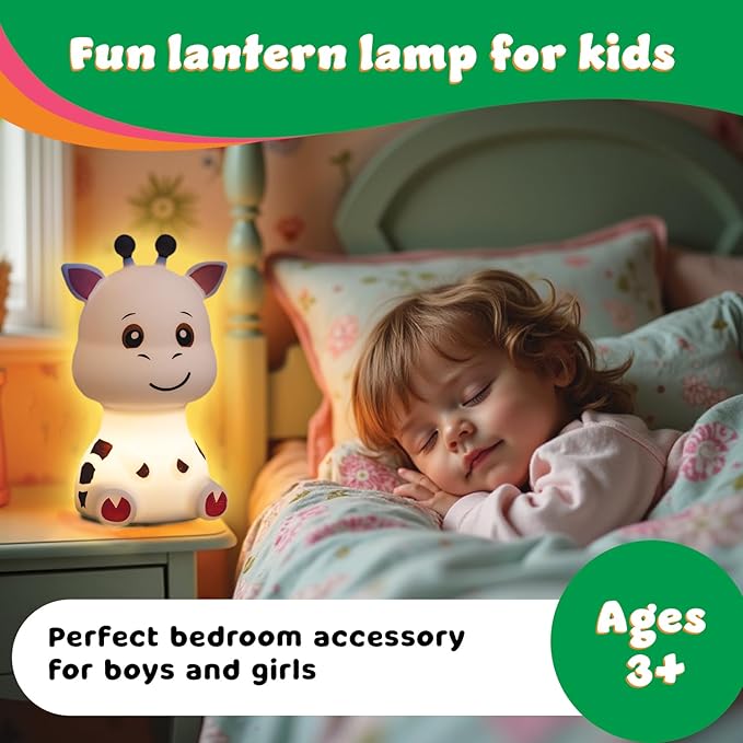 LitezAll Giraffe Squishable Silicone Lantern – Color Changing Night Light - Image 2