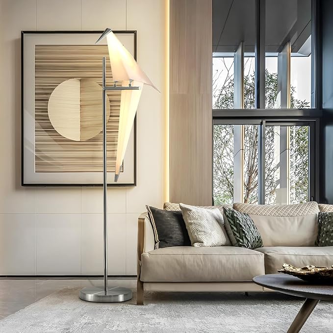 62-Inch Modern LED Bird Floor Lamp - Image 2