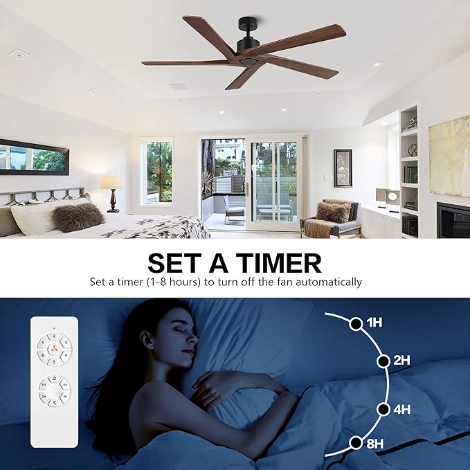 WINGBO 72" DC Ceiling Fan No Light - Image 6