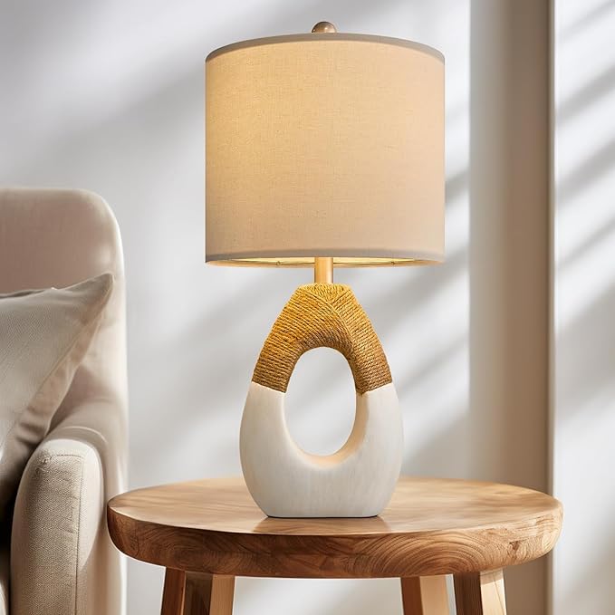 OYEARS 19'' Small Boho Table Lamps - Image 6